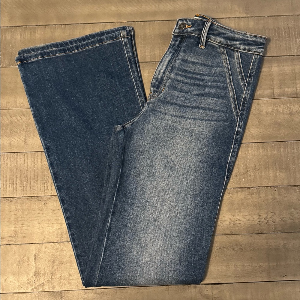 KanCan High Rise Trouser Hem Flare Leg, Sz. 27/7